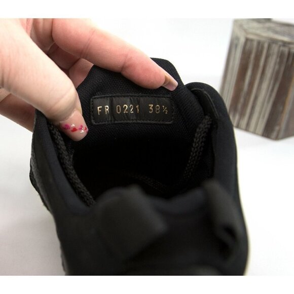 Givenchy GIV 1 Black Calf Leather Oversize Sneakers 38.5 NIB - Picture 11 of 12